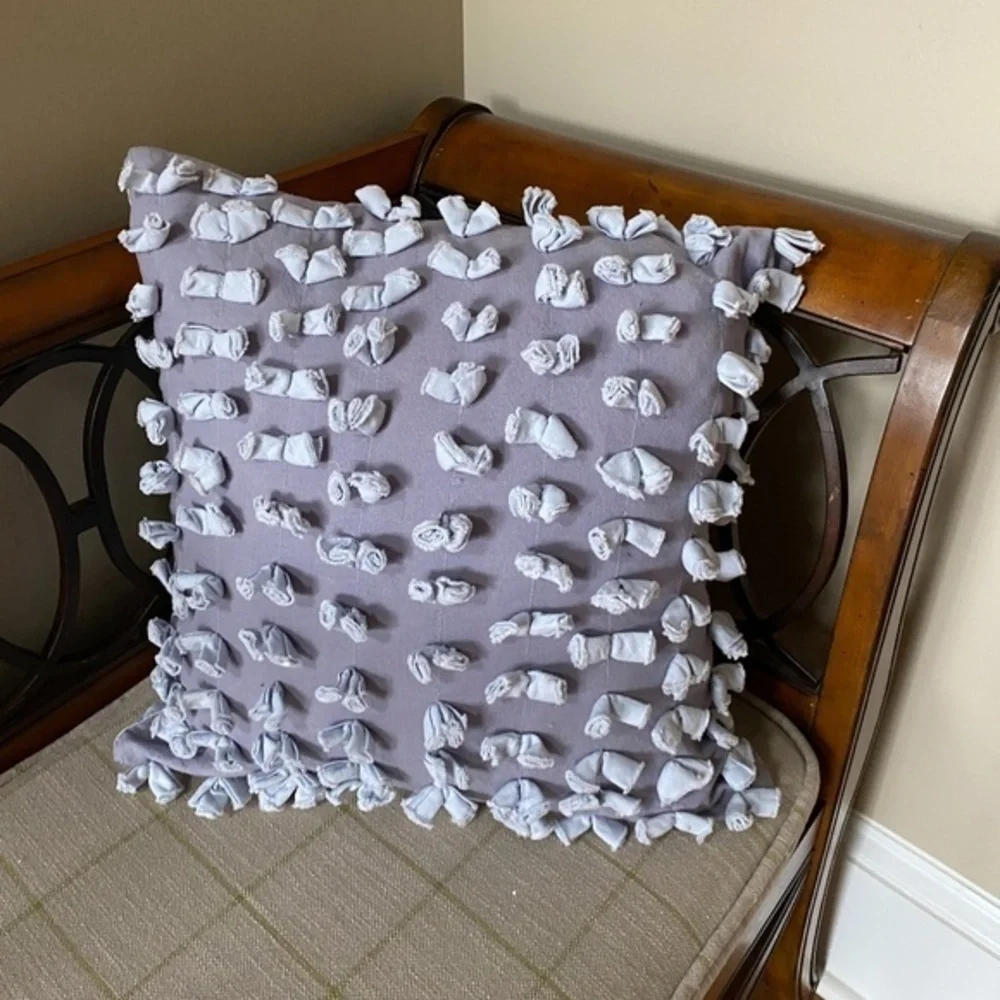 Anthropologie Whimsical Tufted Throw Pillow Sham